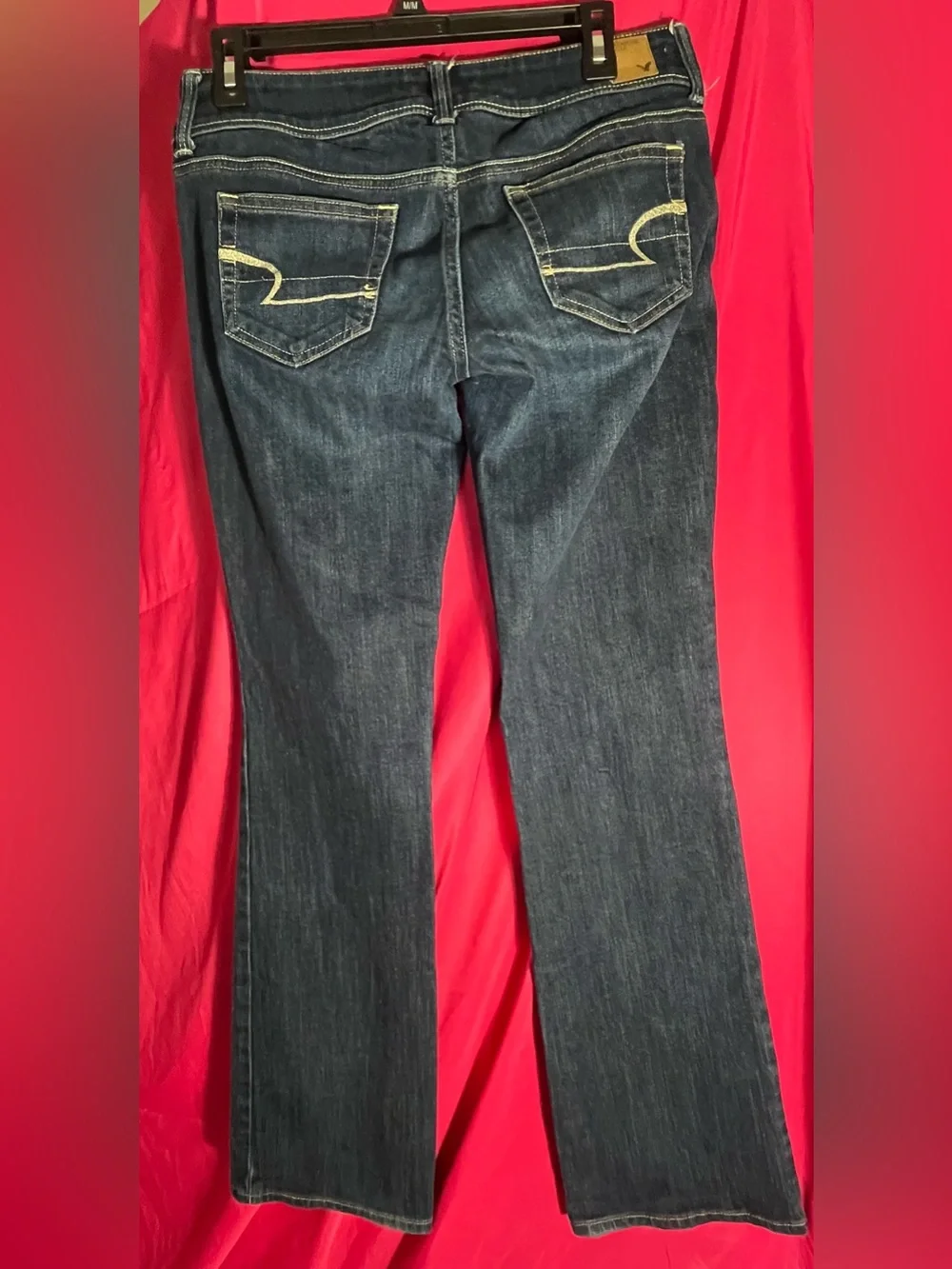 American Eagle Outfitters Women'sSize 6 Stretch Slim Boot Cut Jeans - Dark Blue